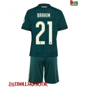 Real Madrid Brahim Diaz #21 Borta Kläder Barn 2026-27 Kortärmad (+ Korta byxor)